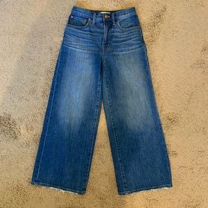 Madwell Wide Leg Crop Jeans Size 24